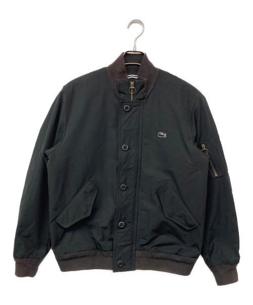 LACOSTE（ラコステ）LACOSTE (ラコステ) BOMBER JACKET / ボンバージャケット  ブラック サイズ:Mの古着・服飾アイテム
