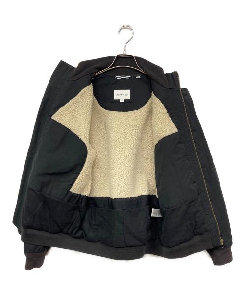 LACOSTE（ラコステ）LACOSTE (ラコステ) BOMBER JACKET / ボンバージャケット  ブラック サイズ:Mの古着・服飾アイテム