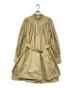 ULLA JOHNSONウラ ジョンソン）の古着「フリルワンピース」｜ベージュ