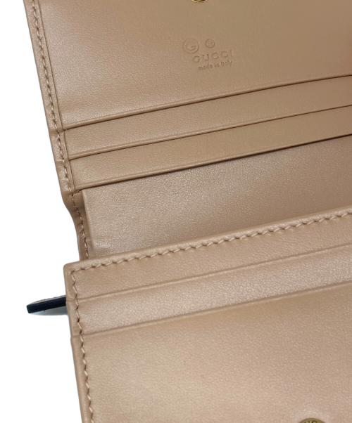 GUCCI（グッチ）GUCCI (グッチ) ダブルG ミニウォレット (コイン＆紙幣入れ付き） ベージュの古着・服飾アイテム