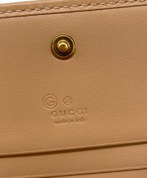 GUCCI（グッチ）GUCCI (グッチ) ダブルG ミニウォレット (コイン＆紙幣入れ付き） ベージュの古着・服飾アイテム