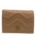 GUCCI（グッチ）の古着「ダブルG ミニウォレット (コイン＆紙幣入れ付き）」｜ベージュ