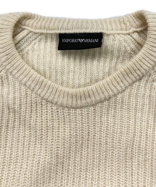 EMPORIO ARMANI（エンポリオアルマーニ）EMPORIO ARMANI (エンポリオアルマーニ) アルパカニット ベージュ サイズ:Sの古着・服飾アイテム