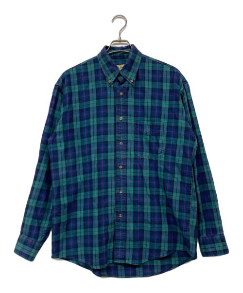 L.L.Bean（エルエルビーン）L.L.Bean (エルエルビーン) チェックシャツ グリーン×ブルー サイズ:Mの古着・服飾アイテム