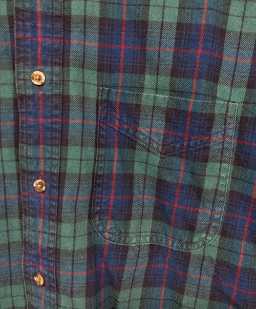 L.L.Bean（エルエルビーン）L.L.Bean (エルエルビーン) チェックシャツ グリーン×ブルー サイズ:Mの古着・服飾アイテム