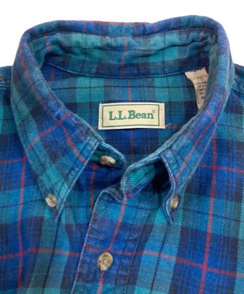 L.L.Bean（エルエルビーン）L.L.Bean (エルエルビーン) チェックシャツ グリーン×ブルー サイズ:Mの古着・服飾アイテム
