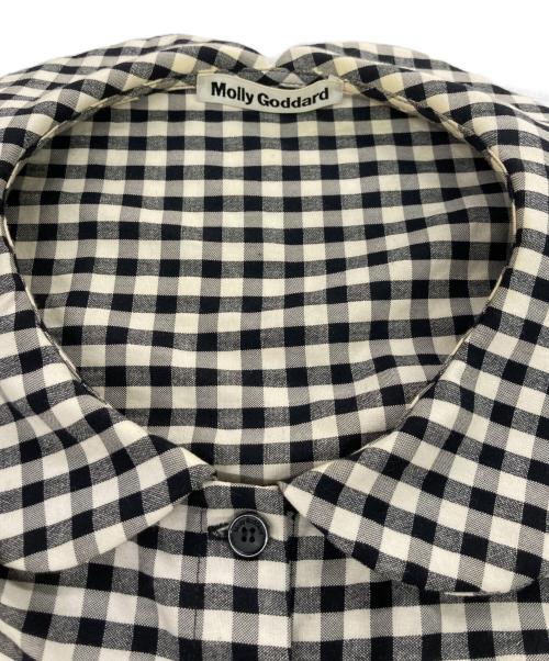 MOLLY GODDARD（モリー ゴダード）MOLLY GODDARD (モリー ゴダード) ギンガムチェックブラウス ブラック サイズ:UK12,IT44の古着・服飾アイテム