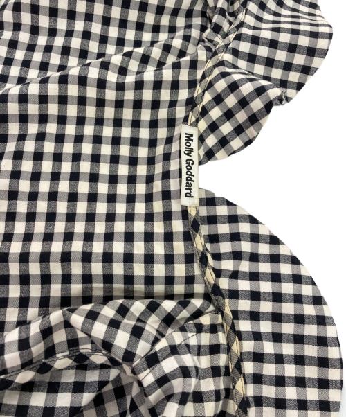 MOLLY GODDARD（モリー ゴダード）MOLLY GODDARD (モリー ゴダード) ギンガムチェックブラウス ブラック サイズ:UK12,IT44の古着・服飾アイテム