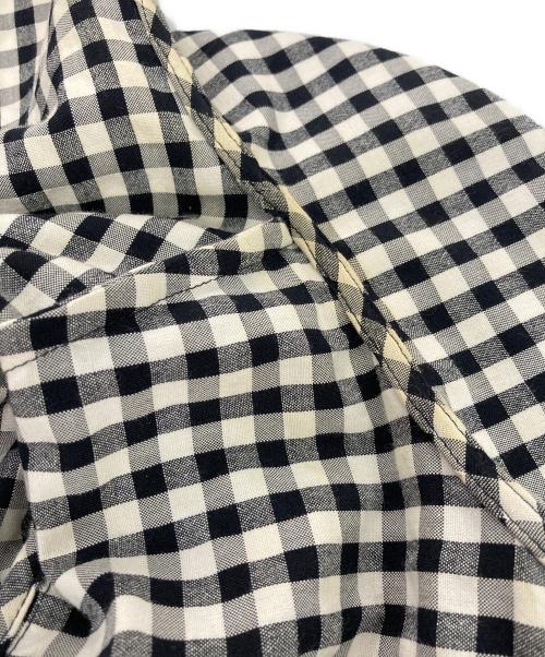 MOLLY GODDARD（モリー ゴダード）MOLLY GODDARD (モリー ゴダード) ギンガムチェックブラウス ブラック サイズ:UK12,IT44の古着・服飾アイテム