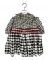 MOLLY GODDARD（モリー ゴダード）の古着「ギンガムチェックブラウス」｜ブラック