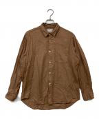 Manual Alphabetマニュアル アルファベット）の古着「VIYELLA LOOSE FIT R/C SHT」｜ブラウン