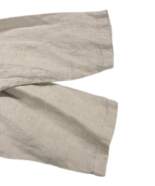 evam eva（エヴァムエヴァ）evam eva (エヴァムエヴァ) リネン ドロップポケットローブ ベージュ サイズ:記載なしの古着・服飾アイテム