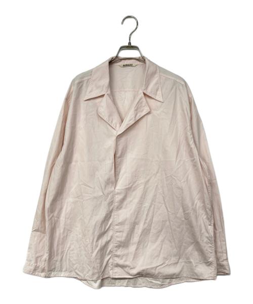 AURALEE（オーラリー）AURALEE (オーラリー) WASHED FINX TWILL P／O SHIRTS/ウォッシュドフィンクスツイルプルオーバーシャツ ピンク サイズ:4の古着・服飾アイテム