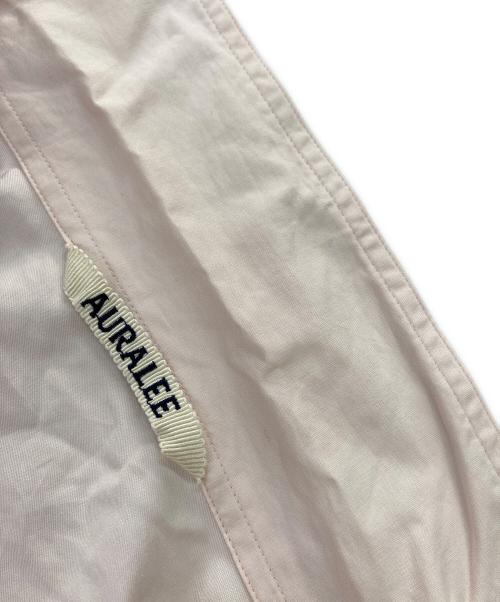AURALEE（オーラリー）AURALEE (オーラリー) WASHED FINX TWILL P／O SHIRTS/ウォッシュドフィンクスツイルプルオーバーシャツ ピンク サイズ:4の古着・服飾アイテム