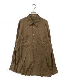 PRONTO UOMO（プロントウォモ）の古着「ロングスリーブシャツ」｜ブラウン