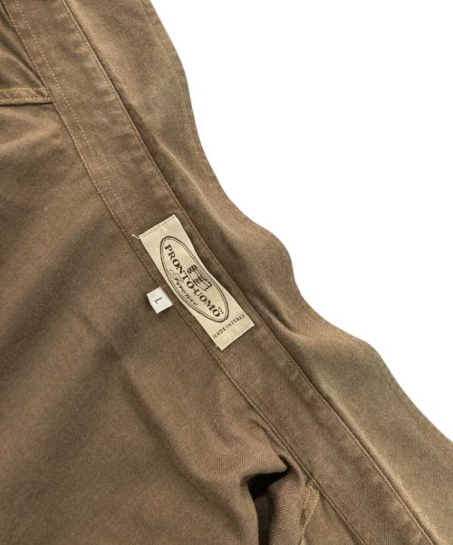 PRONTO UOMO（プロントウォモ）PRONTO UOMO (プロントウォモ) ロングスリーブシャツ ブラウン サイズ:Lの古着・服飾アイテム