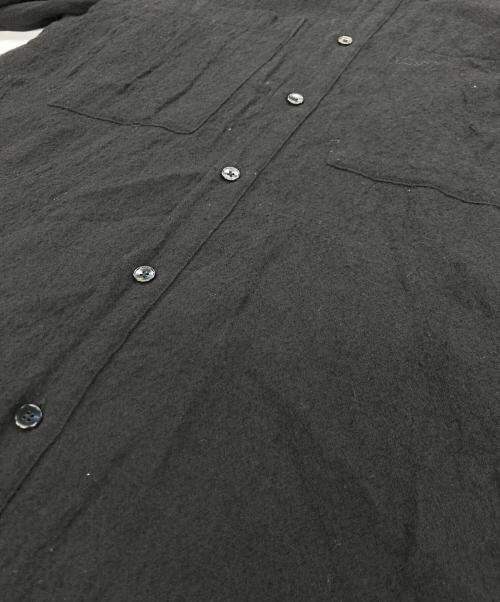 COLUMN（コラム）COLUMN (コラム) ウールシャツ ブラック サイズ:Mの古着・服飾アイテム