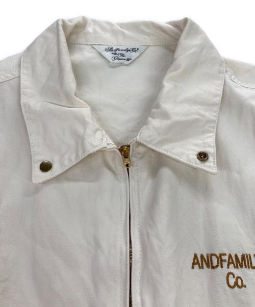 AndFamily（アンドファミリー）AndFamily (アンドファミリー) HBT Drizzler Jacket/ドリズラージャケット アイボリー サイズ:Lの古着・服飾アイテム