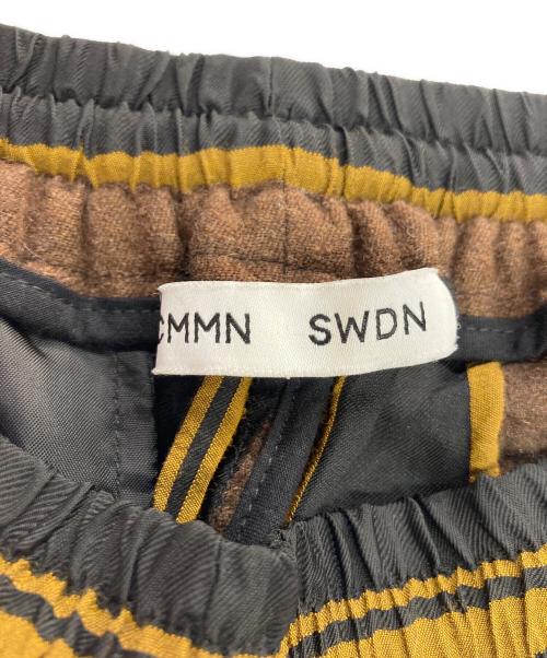 CMMN SWDN（コモンスウェーデン）CMMN SWDN (コモンスウェーデン) Kylo drawstring trousers stripe/パジャマパンツ ブラウン サイズ:46の古着・服飾アイテム