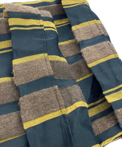 CMMN SWDN（コモンスウェーデン）CMMN SWDN (コモンスウェーデン) Kylo drawstring trousers stripe/パジャマパンツ ブラウン サイズ:46の古着・服飾アイテム