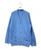 cashmere collectionカシミアコレクション）の古着「ニットカーディガン」｜ブルー