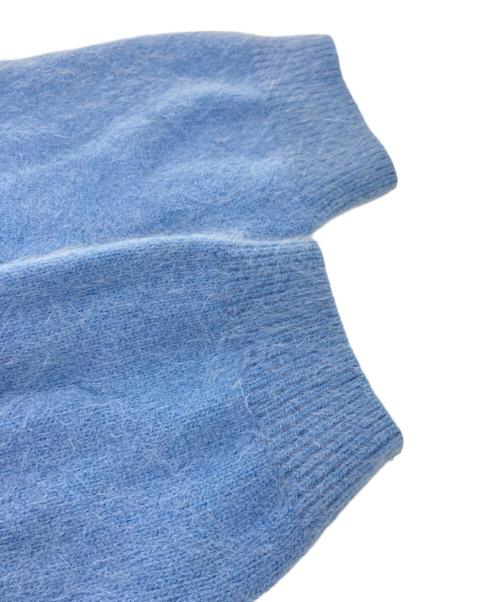 cashmere collection（カシミアコレクション）cashmere collection (カシミアコレクション) ニットカーディガン ブルー サイズ:Mの古着・服飾アイテム