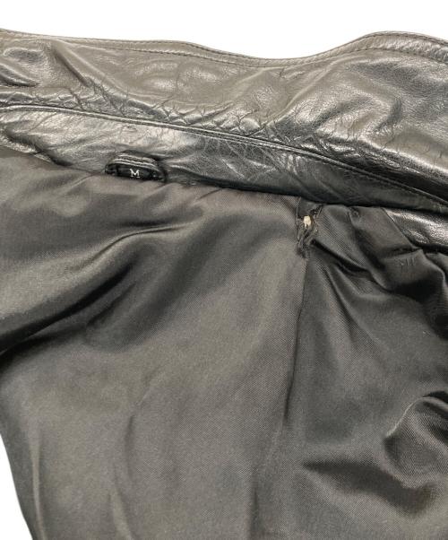 不明（フメイ）不明 (不明) レザーブルゾン ブラック サイズ:Mの古着・服飾アイテム