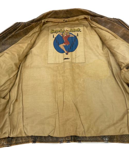 EDWIN（エドウィン）EDWIN (エドウィン) アンティークレザージャケット ブラウン サイズ:Mの古着・服飾アイテム