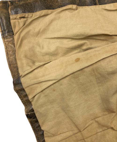 EDWIN（エドウィン）EDWIN (エドウィン) アンティークレザージャケット ブラウン サイズ:Mの古着・服飾アイテム