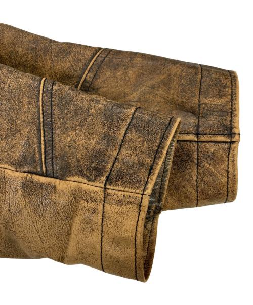 EDWIN（エドウィン）EDWIN (エドウィン) アンティークレザージャケット ブラウン サイズ:Mの古着・服飾アイテム