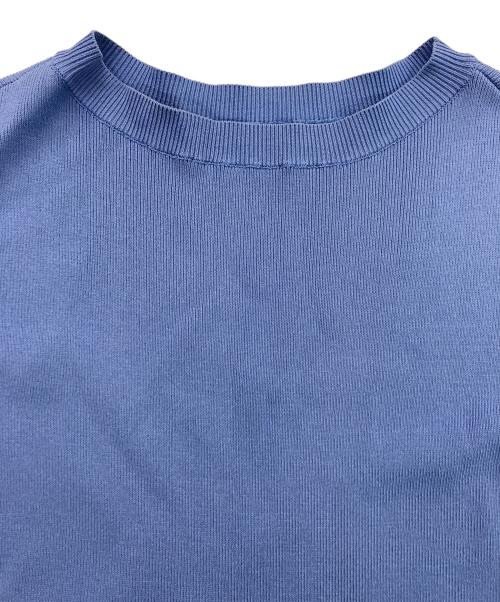 CAST:（キャスト）CAST: (キャストコロン) ニットコンビプリーツワンピース ブルー サイズ:Ｍの古着・服飾アイテム
