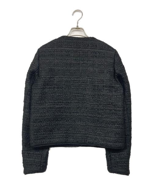 DES PRES（デ プレ）DES PRES (デ プレ) シックツイード クルーネックジャケット ブラック サイズ:Fの古着・服飾アイテム