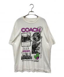 COACH（コーチ）の古着「リラックスド グラフィック Tシャツ・オーガニック コットン/プリントTシャツ」｜ホワイト