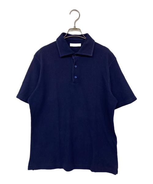 Cruciani（クルチアーニ）Cruciani (クルチアーニ) 鹿の子ポロシャツ ネイビー サイズ:52の古着・服飾アイテム