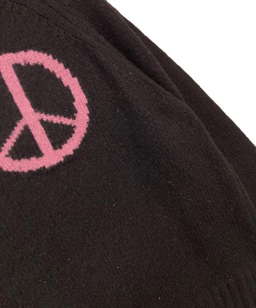 BED J.W. FORD（ベッドフォード）BED J.W. FORD (ベッドフォード) Peace Symbol Knit ブラック サイズ:1の古着・服飾アイテム