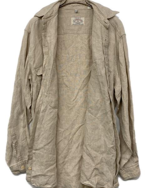 ARMANI JEANS（アルマーニジーンズ）ARMANI JEANS (アルマーニジーンズ) リネンシャツ ベージュ サイズ:XSの古着・服飾アイテム