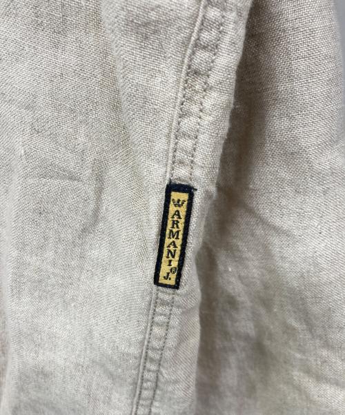 ARMANI JEANS（アルマーニジーンズ）ARMANI JEANS (アルマーニジーンズ) リネンシャツ ベージュ サイズ:XSの古着・服飾アイテム