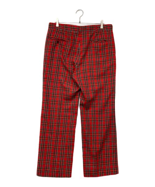 HAGGAR（ハガー）HAGGAR (ハガー) タータンチェックパンツ レッド サイズ:不明の古着・服飾アイテム