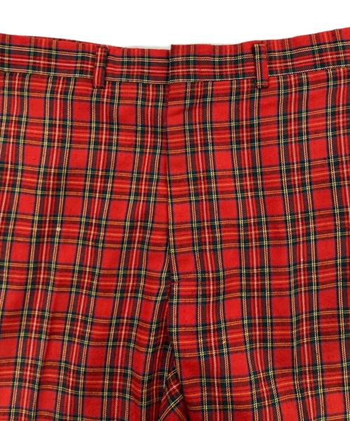 HAGGAR（ハガー）HAGGAR (ハガー) タータンチェックパンツ レッド サイズ:不明の古着・服飾アイテム