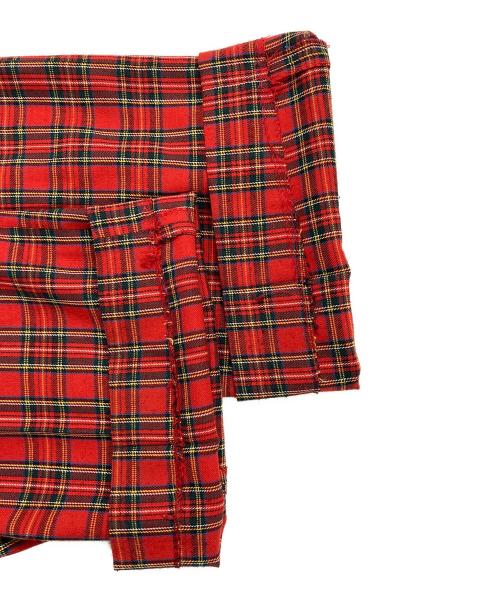 HAGGAR（ハガー）HAGGAR (ハガー) タータンチェックパンツ レッド サイズ:不明の古着・服飾アイテム