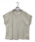 MHLエムエイチエル）の古着「リネンノースリーブカットソー」｜ベージュ