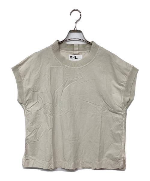 MHL（エムエイチエル）MHL (エムエイチエル) リネンノースリーブカットソー ベージュ サイズ:1の古着・服飾アイテム
