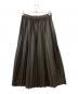 DRAWER（ドゥロワー）の古着「エコレザー プリーツスカート」｜ブラウン