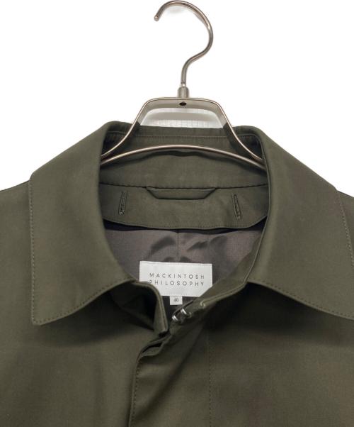 MACKINTOSH PHILOSOPHY（マッキントッシュ フィロソフィー）MACKINTOSH PHILOSOPHY (マッキントッシュ フィロソフィー) ライナー付ステンカラーコート オリーブ サイズ:40の古着・服飾アイテム