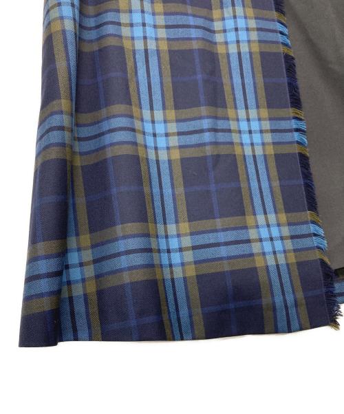 O'NEIL OF DUBLIN（オニールオブダブリン）O'NEIL OF DUBLIN (オニールオブダブリン) ツイード コンビネーションロングフレアスカート グリーン サイズ:8の古着・服飾アイテム