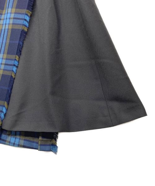 O'NEIL OF DUBLIN（オニールオブダブリン）O'NEIL OF DUBLIN (オニールオブダブリン) ツイード コンビネーションロングフレアスカート グリーン サイズ:8の古着・服飾アイテム