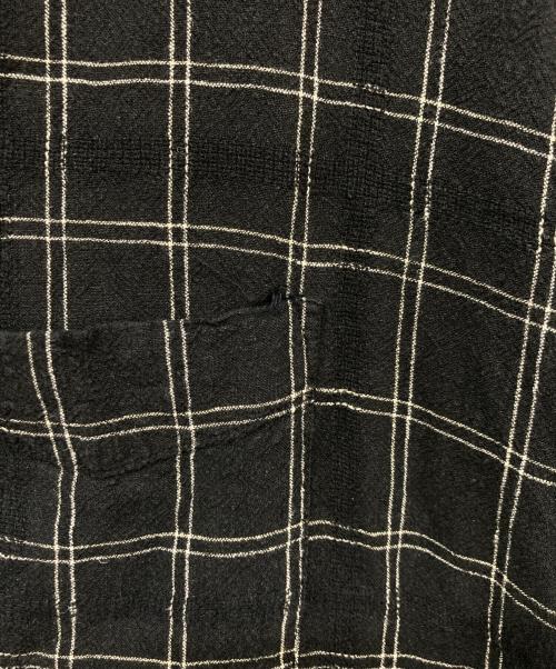 VAN HEUSEN（ヴァンヒューセン/バンヒューゼン）VAN HEUSEN (ヴァンヒューセン/バンヒューゼン) 90’SワイドS/Sシャツ ブラック サイズ:XLの古着・服飾アイテム