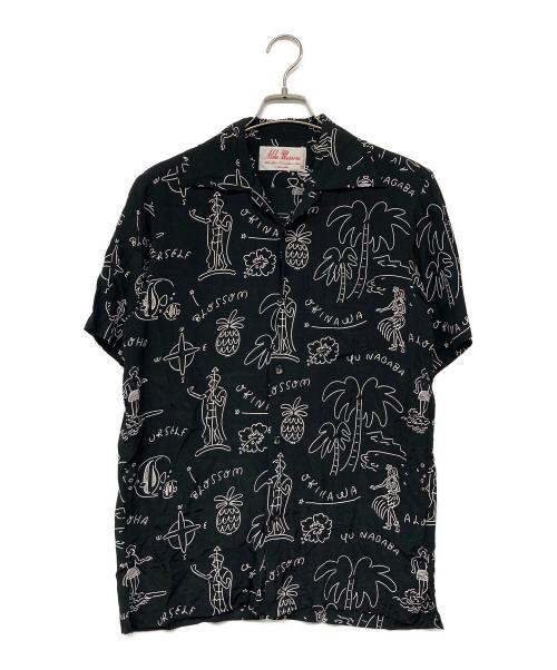 Aloha Blossom（アロハブロッサム）Aloha Blossom (アロハブロッサム) 柄シャツ ブラック サイズ:40の古着・服飾アイテム