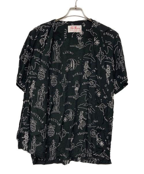 Aloha Blossom（アロハブロッサム）Aloha Blossom (アロハブロッサム) 柄シャツ ブラック サイズ:40の古着・服飾アイテム