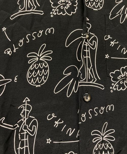 Aloha Blossom（アロハブロッサム）Aloha Blossom (アロハブロッサム) 柄シャツ ブラック サイズ:40の古着・服飾アイテム